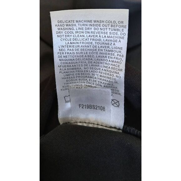 Tibi new york womens small vegan leather black hi neck bodysuit - Picture 8 of 8